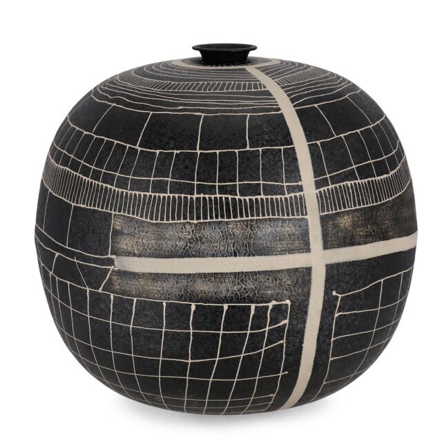Dekorativna boca Black Grey D39