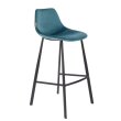 Barska stolica Franky Velvet Petrol