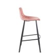 Barska stolica Franky Velvet Old Pink
