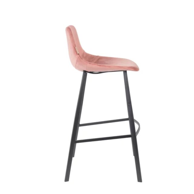 Barska stolica Franky Velvet Old Pink
