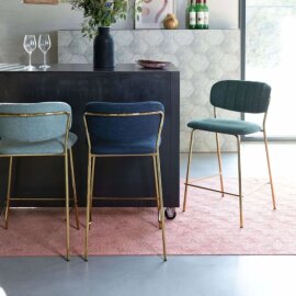 Polubarska stolica Jolien Gold/Light Green