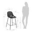 Barska stolica Quinby Grey
