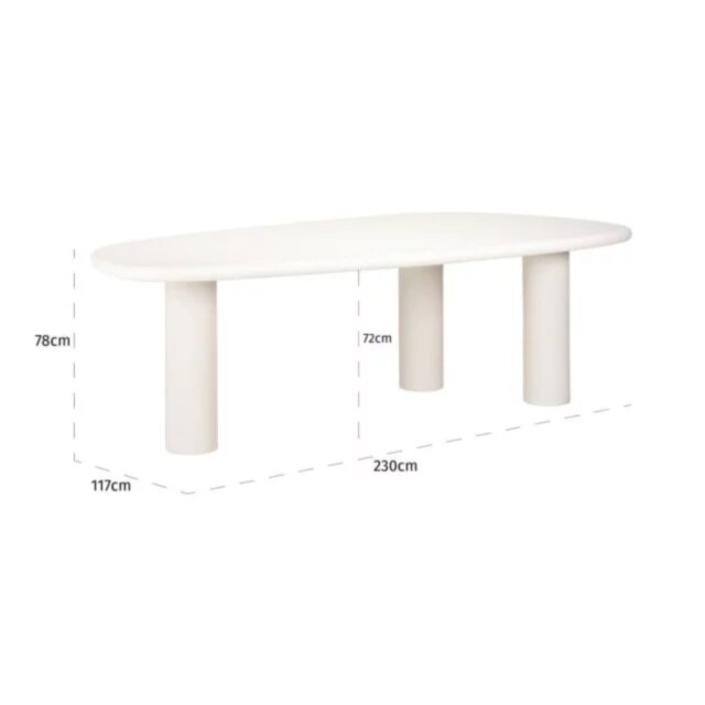 Blagavaonski stol Bloomstone 235 cm