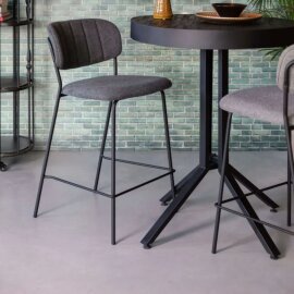 Polubarska stolica Jolien Black/Dark Grey