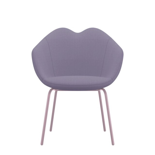 Fotelja XOXO Fabric Four Legs Pink