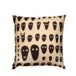Faces on Red Cushion