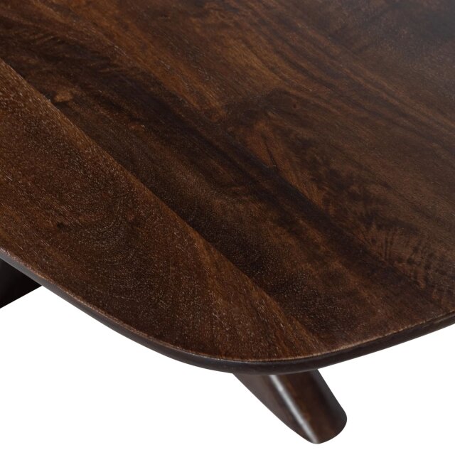 Blagovaonski stol Bridge Mango Wood Walnut 180x100 cm