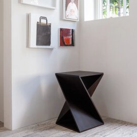 Pomoćni stolić Ikem Acacia Wood Dark Brown