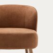 Fotelja Ulit Terraccota Boucle Wood Natural Finish