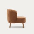 Fotelja Ulit Terraccota Boucle Wood Natural Finish