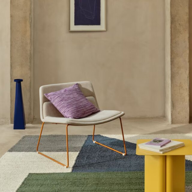 Jastučnica Niera Purple Striped Jacquard