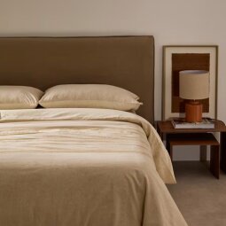 Set navlake Linara za poplun i jastučnice Beige Cotton