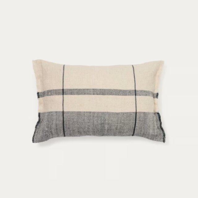 Jastučnica Eron Beige Blue Linen 40x60 cm