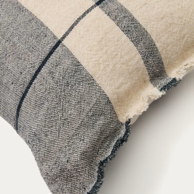 Jastučnica Eron Beige Blue Linen 40x60 cm