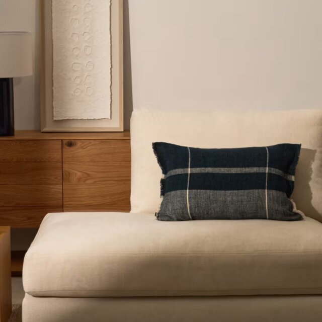 Jastučnica Eron Blue Linen 40x60 cm