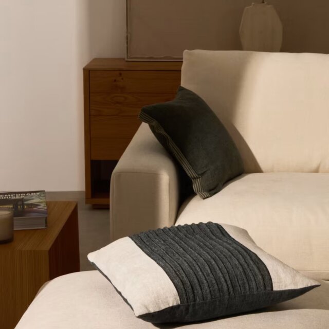 Jastučnica Zoren White Grey Linen