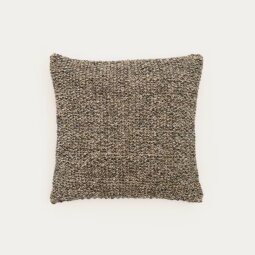 Jastučnica Tivra Black Cotton Jute 45x45 cm