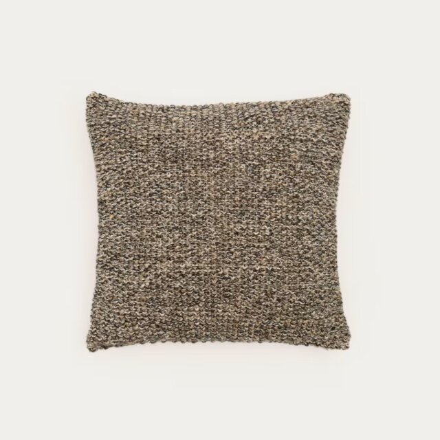 Jastučnica Tivra Black Cotton Jute 45x45 cm