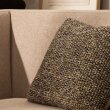 Jastučnica Tivra Black Cotton Jute 45x45 cm
