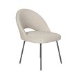 Blagovaonska stolica Mick Off White 4 Metal Legs
