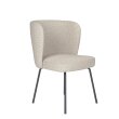 Blagavaonska stolica Stan Off White 4 Metal Legs