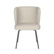 Blagavaonska stolica Stan Off White 4 Metal Legs