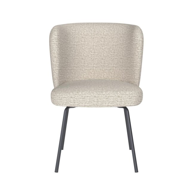 Blagavaonska stolica Stan Off White 4 Metal Legs