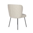 Blagavaonska stolica Stan Off White 4 Metal Legs