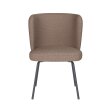 Blagovaonska stolica Stan Taupe 4 Metal Legs