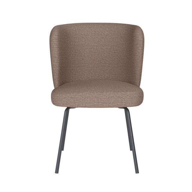 Blagovaonska stolica Stan Taupe 4 Metal Legs
