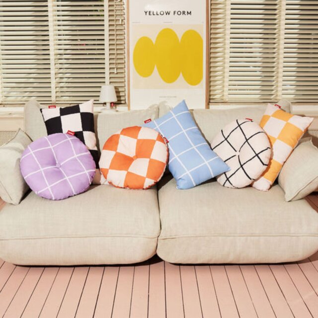 Dekorativni jastuk Beige Black Stripes
