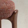 Barska stolica Granit Brown Chenille/Walnut