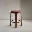 Barska stolica Granit Brown Chenille/Walnut