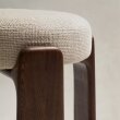 Barska stolica Granit Beige Chenille/Walnut