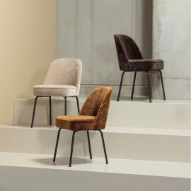 Blagovaonska stolica Vogue 3d Chenille Brown