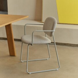 Stolica Meli Beige s rukonaslonom