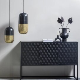 Stropna lampa Tirsa Black/Gold 36 cm