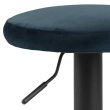 Barski stol Finch Velvet Navy Blue