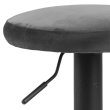 Barski stol Finch Velvet Dark Grey