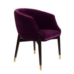 Stol z nasloni za roke Dolly Purple FR