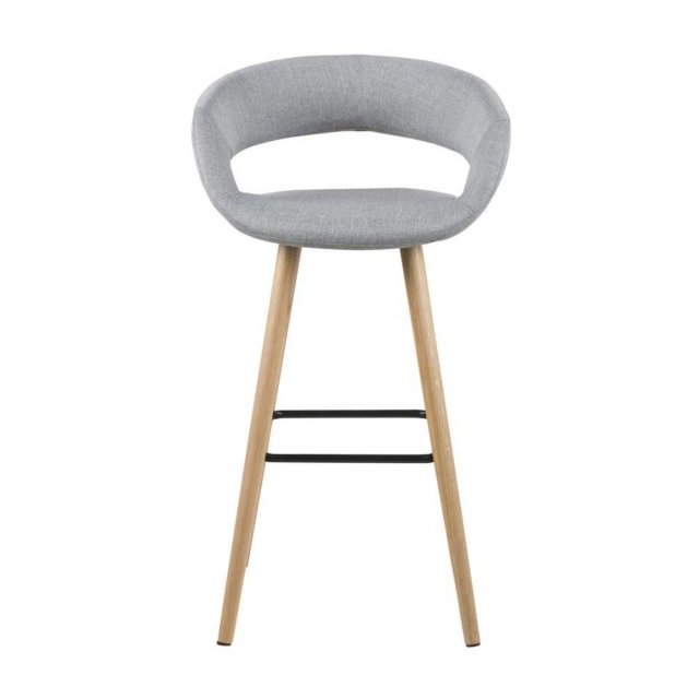Barska stolica Grace Light Grey/Natural
