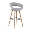 Barska stolica Grace Light Grey/Natural