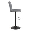Barski stol Sylvia Light Grey/Black