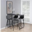 Barski stol Wilma Grey/Black