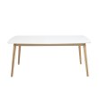 Produljivi stol Nagano L 180x90 cm White/Natural