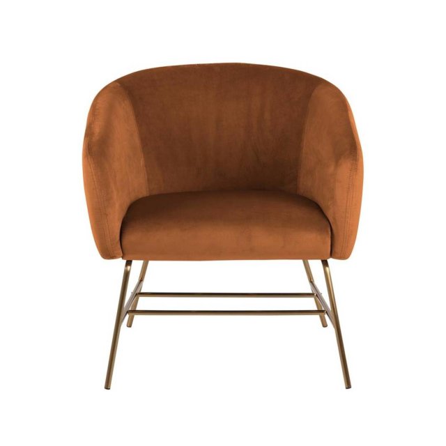 Fotelja Ramsey Velvet Copper/Gold