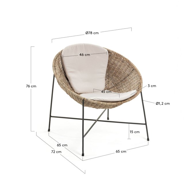 Fotelja Kathryn Rattan