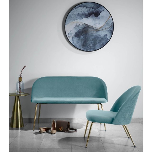 Fotelja Ivonne Velvet Turquoise