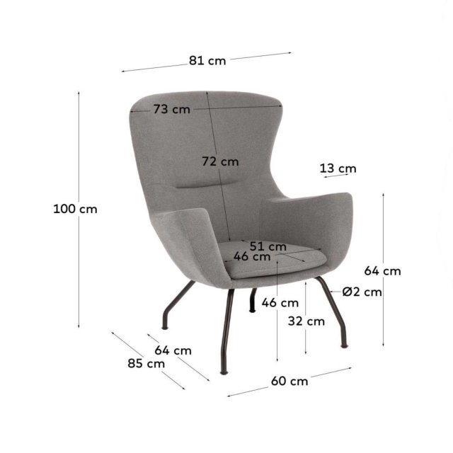 Fotelja Otilia Grey