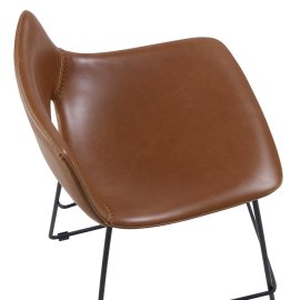 Polubarska stolica Zahara Brown Synthetic Leather